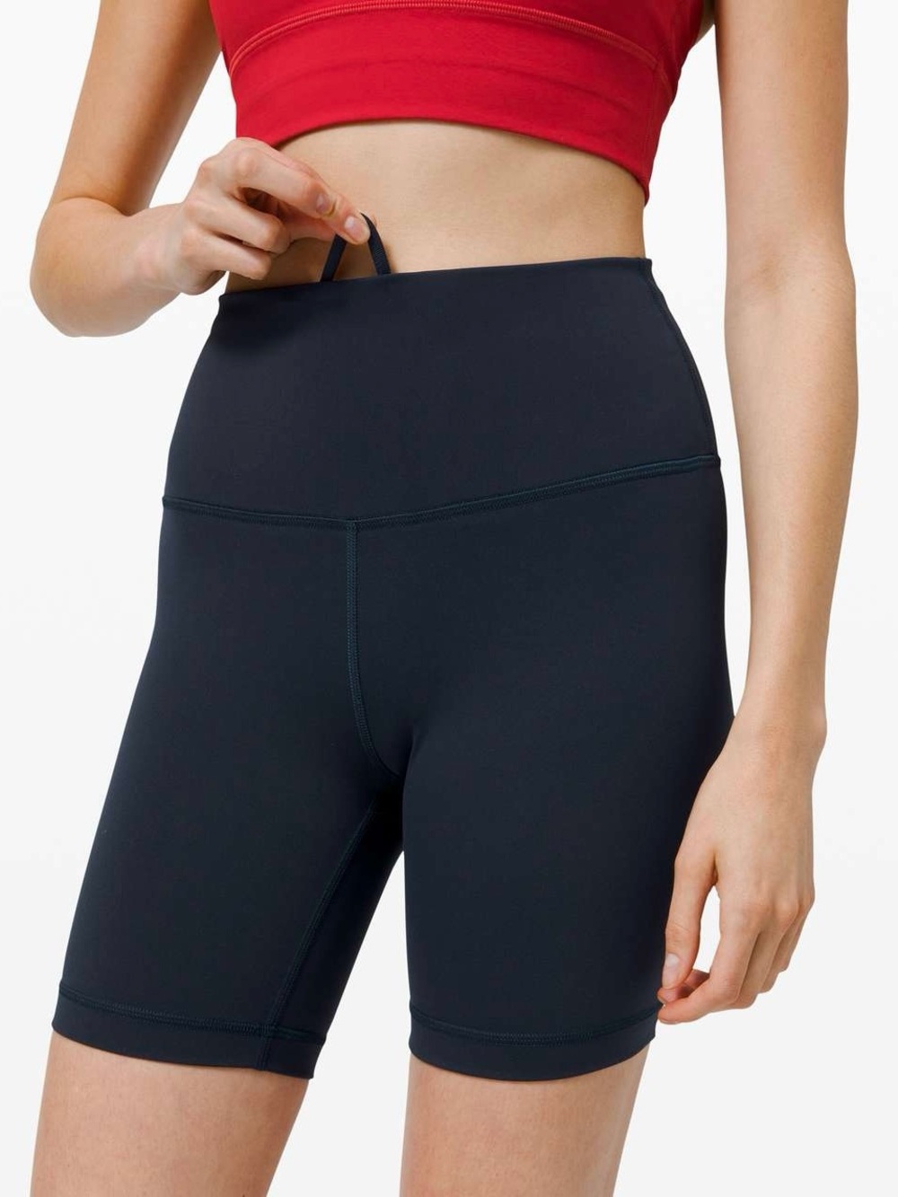 Lululemon Wunder Train True Navy Blue High-Rise Shorts 6" W7BESS